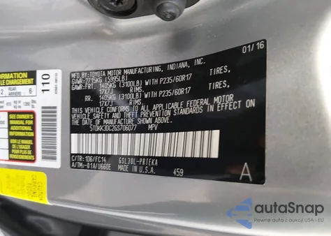 2016 Toyota Sienna Le 8 Passenger из США, поврежденный, VIN 5TDKK3DC2GS706077